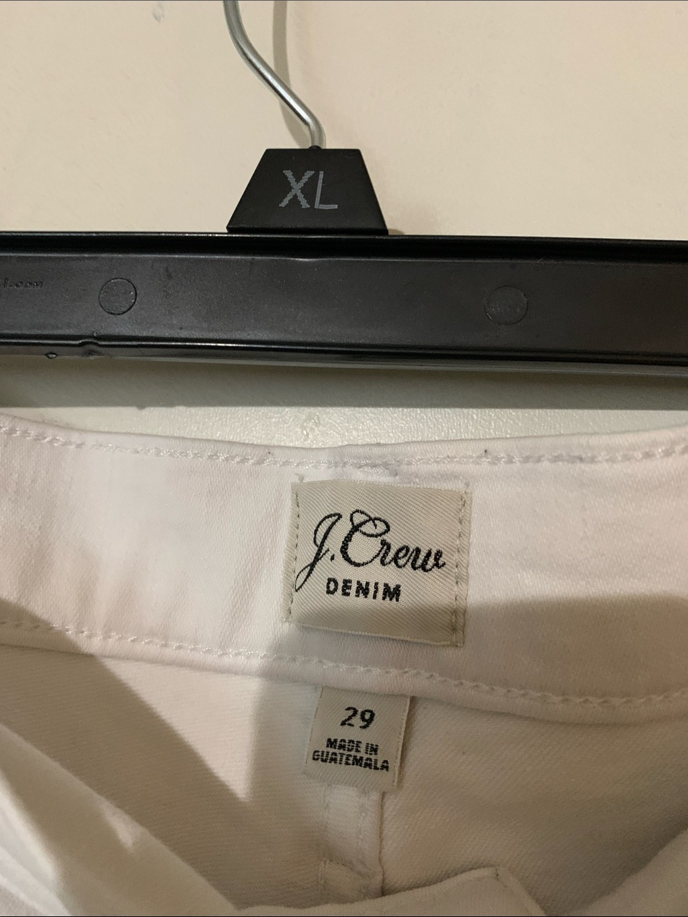 J. Crew White Denim Cutoff Shorts with Frayed Hem - Picture 2 of 5